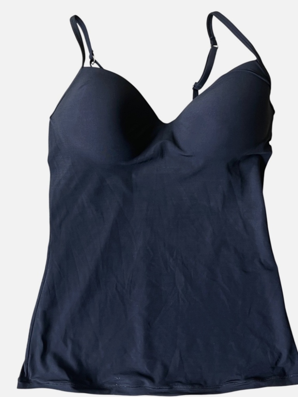 Hanro Allure Bra Camisole Top Womens 34C Black Solid Padded Solid Whimisgoth